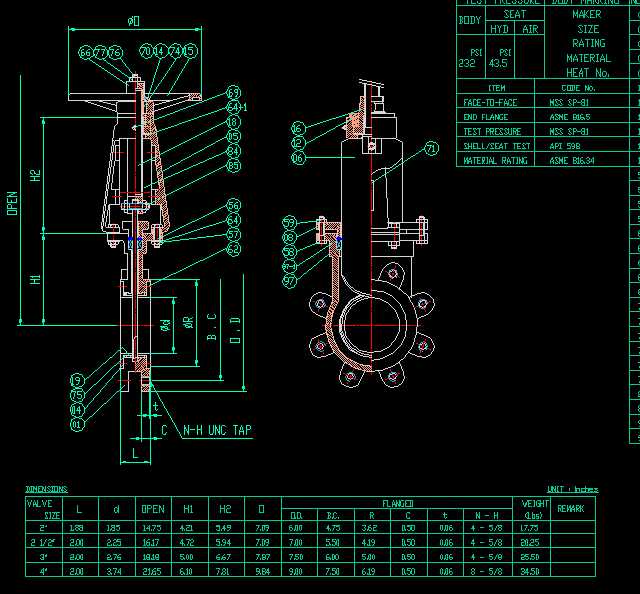 Stainless Steel Lined Metal Seated Knife Gate Valve 2000B_2һ4