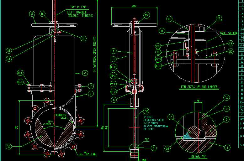 Stainless Steel Lined Metal Seated Knife Gate Valve 61Bһ60Vport