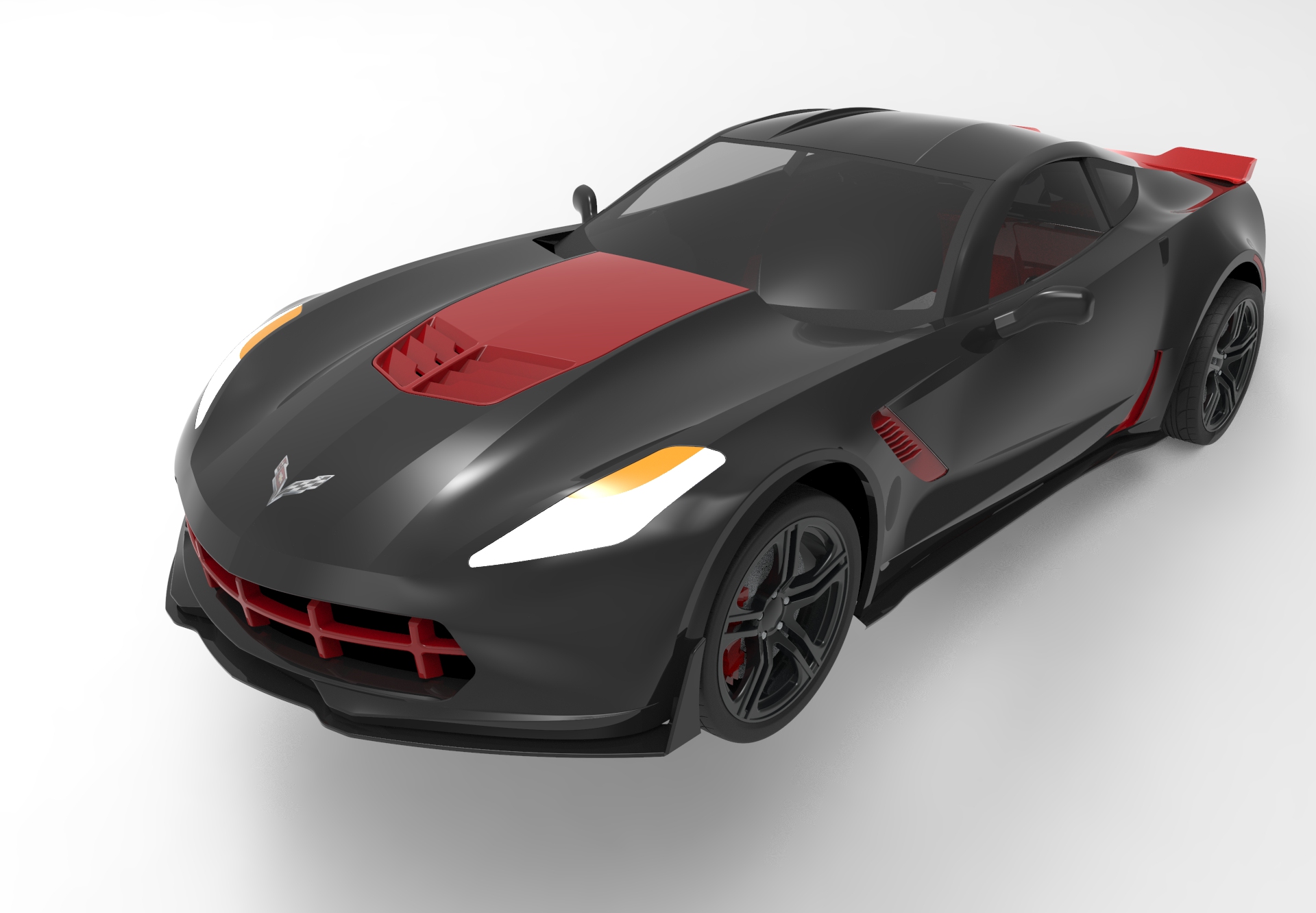 ѩmCorvette Z06⚤3Dģ͈Dsolidworks  IGSʽ