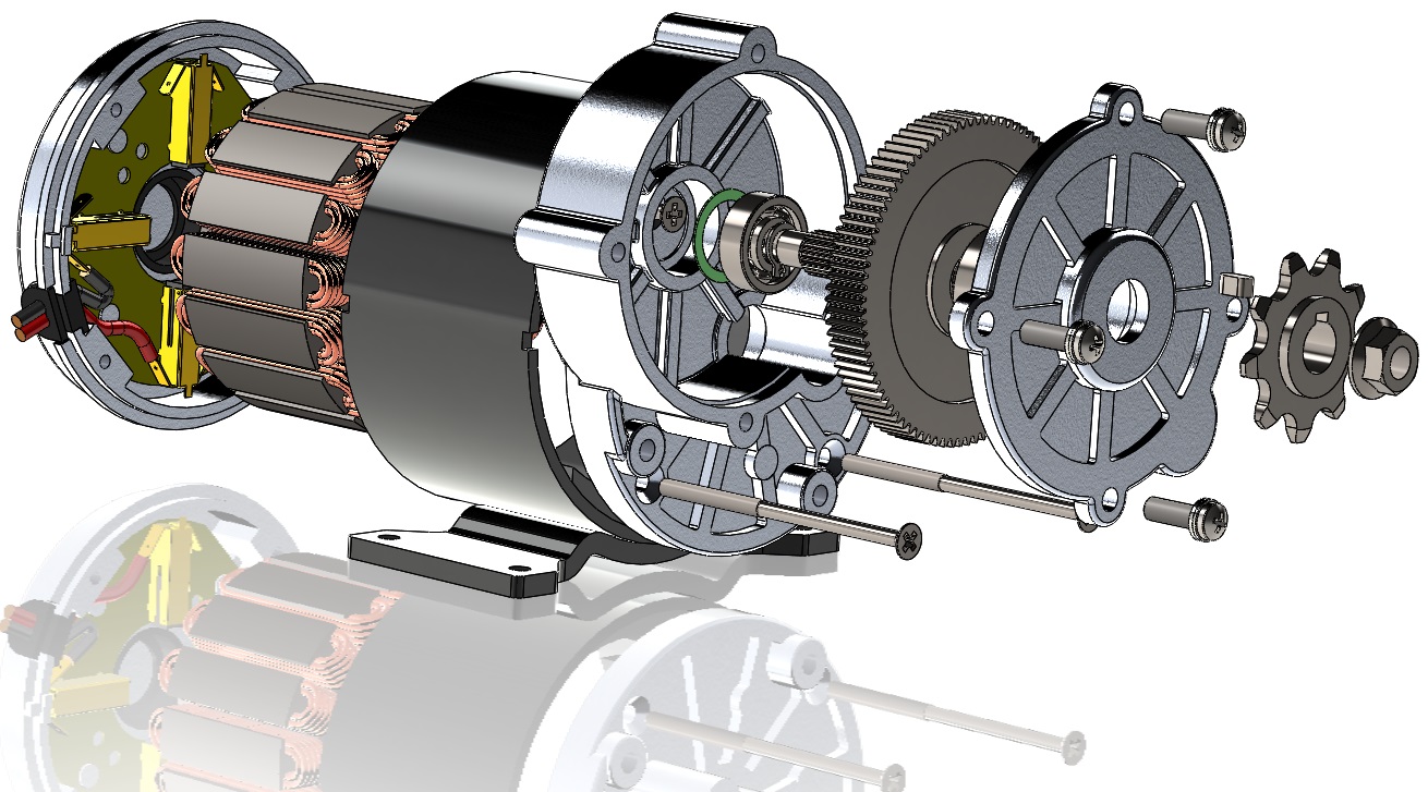 24v DCֱp늙C(j)ģ3DD SolidworksO(sh)Ӌ STP IGS