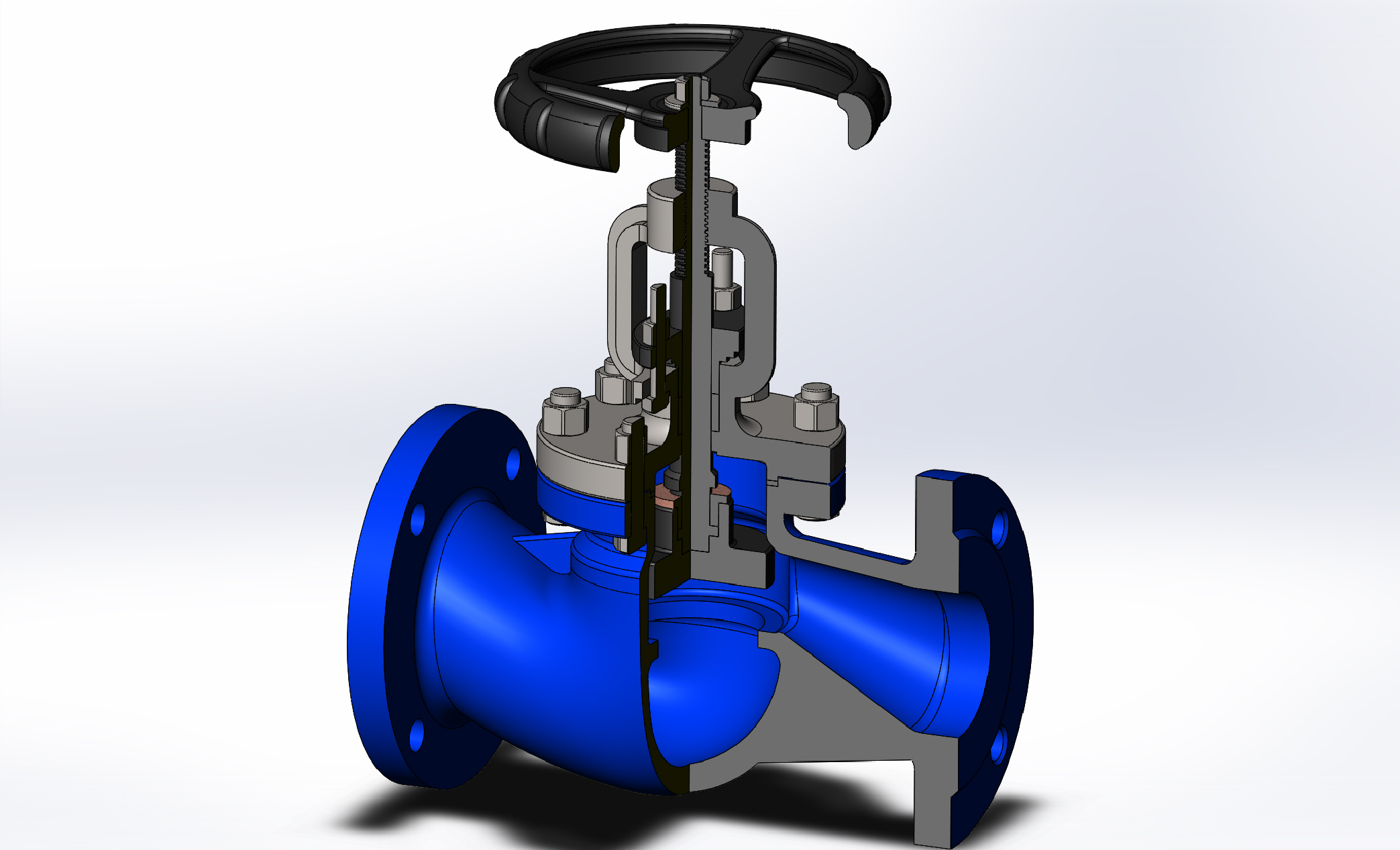 valveͨL(fng)yTģ3DD SolidworksO(sh)Ӌ(j) STEP