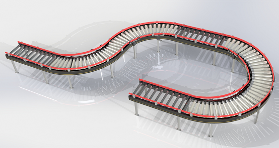 Roller Conveyor͝LͲݔ;3D(sh)ģD SolidworksO(sh)Ӌ STEP