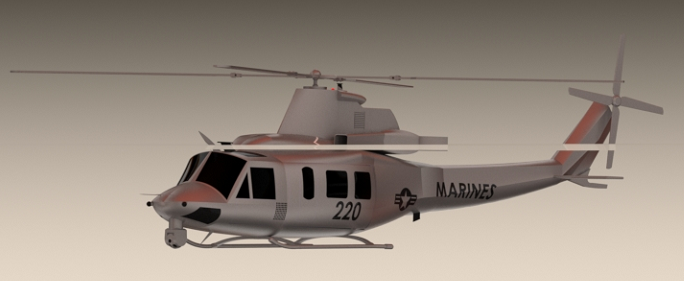 Bell UH-1YֱCģ3DD SolidworksO(sh)Ӌ