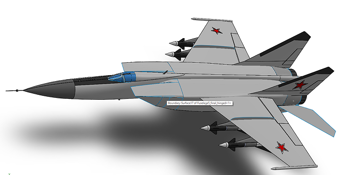 MiG-25 Foxbat׸-25(zhn)C(j)ģ3DD SolidworksO(sh)Ӌ(j)