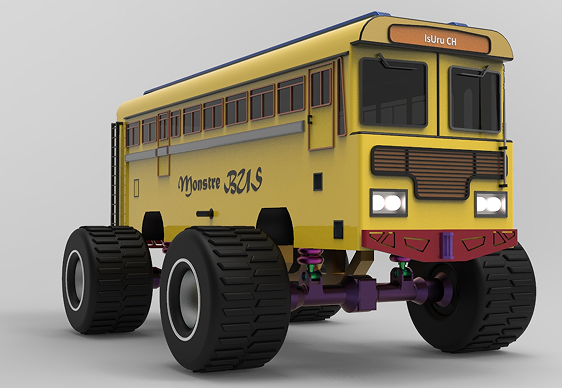 monster-bus_ʿģ3D(sh)ģD SolidworksO(sh)Ӌ