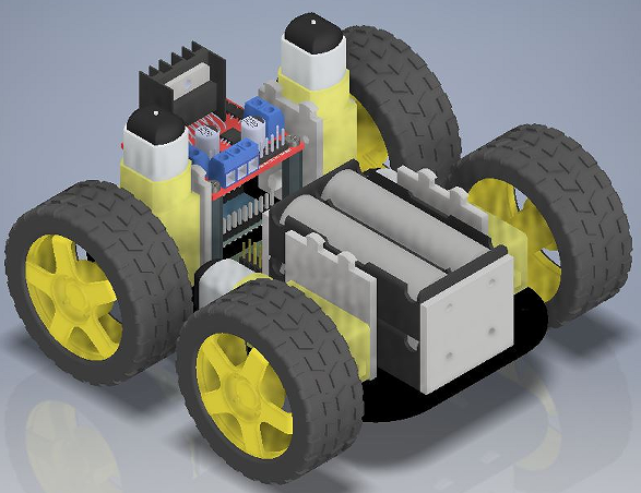 Robot Car 15 cmС܇3D(sh)ģD STPʽ