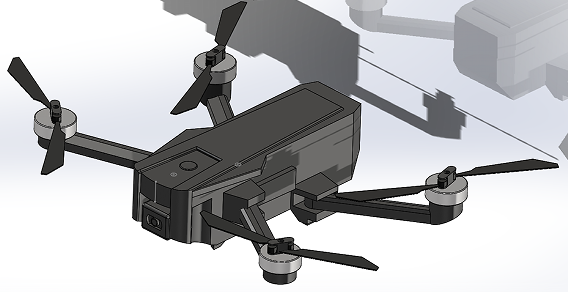 Drone HS720o˙C(j)ģ3DD SolidworksO(sh)Ӌ(j)