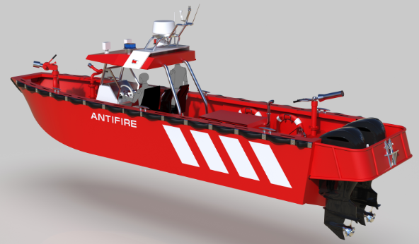 HDPE fire boatͧͧģ3D(sh)ģDSTPʽ