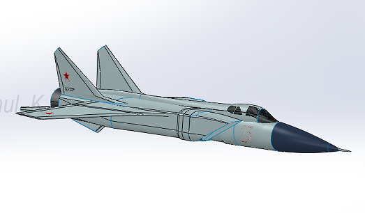 MIG-25 Foxbat׸25(zhn)Cģ3DD STEPʽ