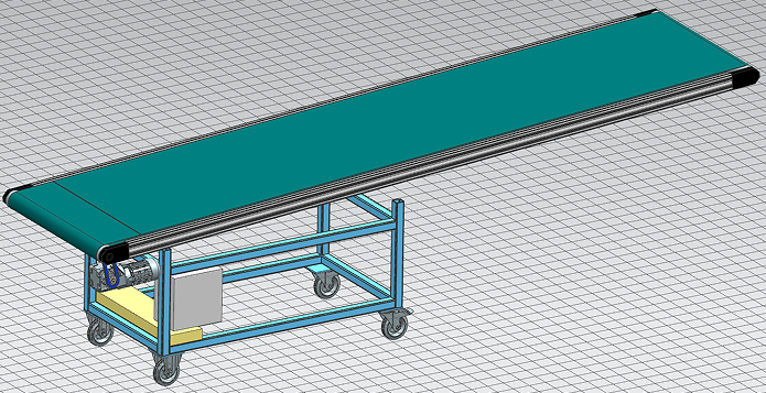 Belt conveyor 900x4000ʽݔ͙C3D(sh)ģD STPʽ