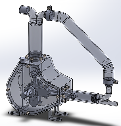 Double Piston PumppʾY(ji)(gu)3D(sh)ģD SolidworksO(sh)Ӌ