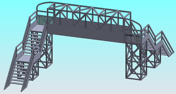 Footbridgeģ3DD SolidworksO(sh)Ӌ(j)