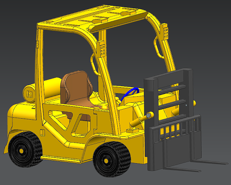 fork-lift-35СͲ܇3DD STP objʽ