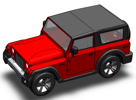 Mahindra Thar܇ģ3DD SolidworkO(sh)Ӌ STP