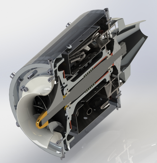 Motor a Jato MW 54u݆l(f)әC(j)3D(sh)ģD SolidworksO(sh)Ӌ