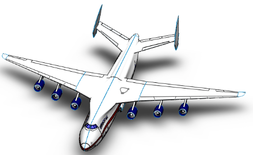 AN-225 -225\(yn)ݔC(j)(jin)ģ3DD SolidworksO(sh)Ӌ(j)