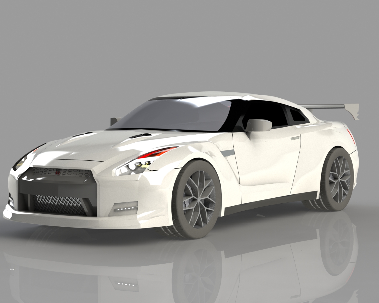 NissanGTR܇(jin)ģ3DD SolidworksO(sh)Ӌ(j)