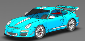 Porsche 911 GT3 RSr(sh)܇⚤3D(sh)ģD SolidworksO(sh)Ӌ(j) STEP