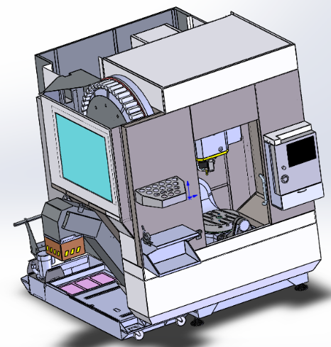 HASS UMC-500Sӹ3D(sh)ģD SolidworksO(sh)Ӌ(j) STEPʽ