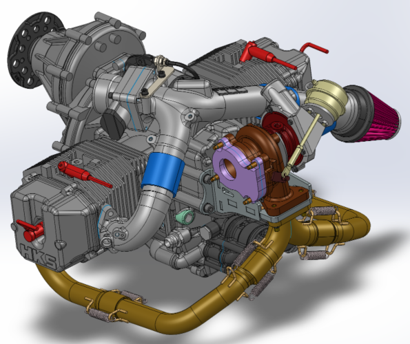 HKS 700TwC(j)l(f)(dng)C(j)3D(sh)ģD SolidworksO(sh)Ӌ(j)