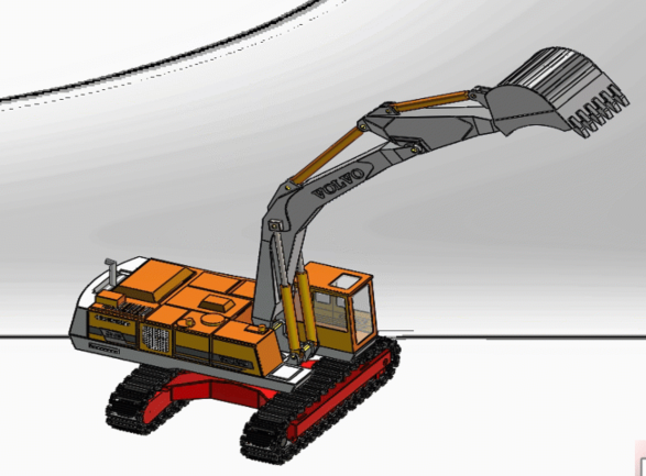 Volvo Excavator EC650ھCģ3DDӮ SolidworksO(sh)Ӌ