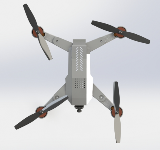 Quadcopter droneo˙C(j)(jin)ģ3DD SolidworksO(sh)Ӌ(j)