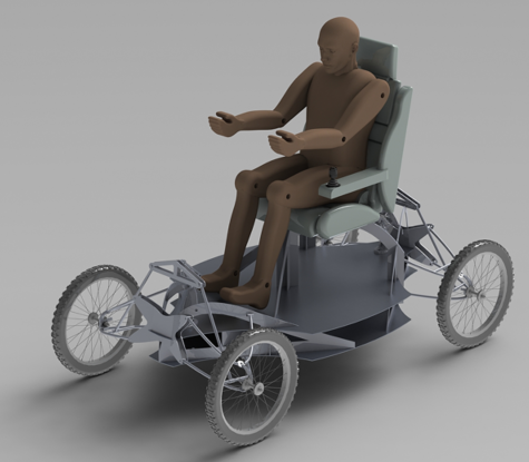 Electric wheelchair늄(dng)݆εױPY(ji)(gu)O(sh)Ӌ(j)3DD SolidworksO(sh)Ӌ(j)