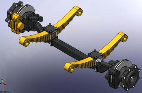 Front Axle Truckǰ܇3D(sh)ģD SolidworksOӋ IGS