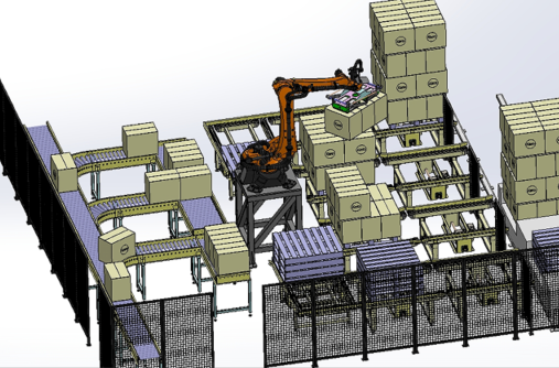 palletizer-carton-boxaC(j)3D(sh)ģD STEP x_tʽ