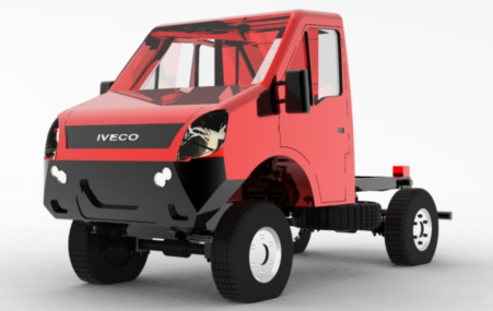 IVECO 4x4 Chassis܇ױPY(ji)(gu)3DD SolidworksO(sh)Ӌ step igsʽ