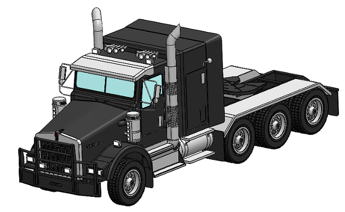 Kenworth T800˹܇^3D(sh)ģD STEPʽ