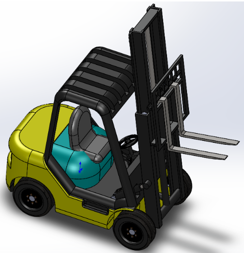 forklift truck܇ģ3DD SolidworksO(sh)Ӌ