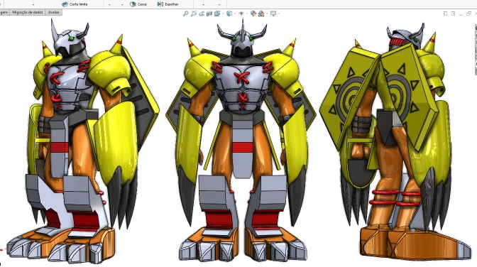 Wargreymon(zhn)F3D(sh)ģD STEPʽ