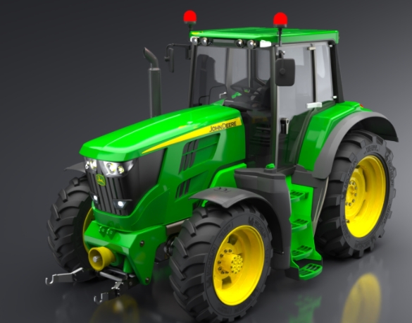 Tractor John Deere 6195C(j)3D(sh)ģD STEPʽ