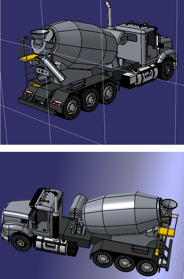 Mixer truck Mack graniteˮ܇ģ3DD STEPʽ