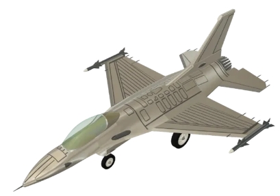 F16 Figthing Falcon Aircraft(zhn)C(j)ģ3DD STEPʽ FUSION360O(sh)Ӌ(j)