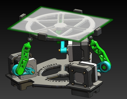 3+DOFɶƽƽ_Y(ji)(gu)3DD+SolidworksO(sh)Ӌ