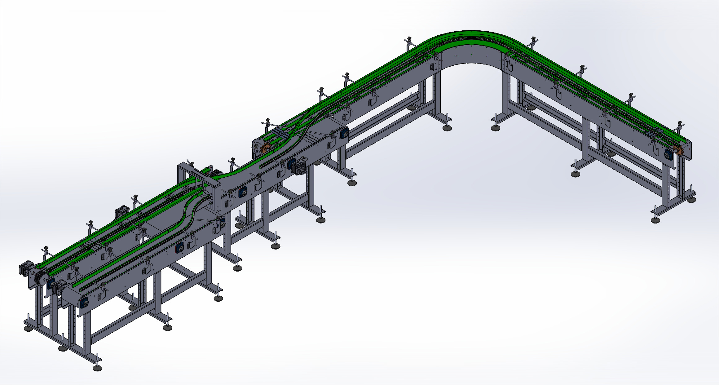 glass bottle transport conveyor lineƿ\ݔݔ;3D(sh)ģD STEPʽ