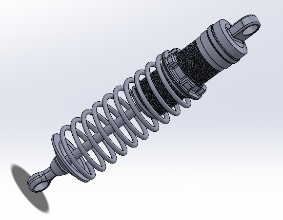 Shock AbsorberpY(ji)(gu)3DD SolidworksO(sh)Ӌ(j)